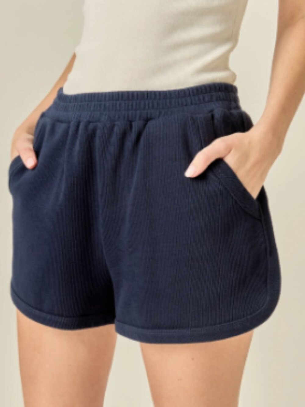 English Factory Navy Athletic Dolphin Shorts size Small NWT
